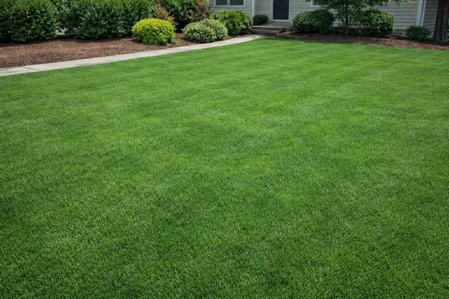After - Healthy lush green lawn