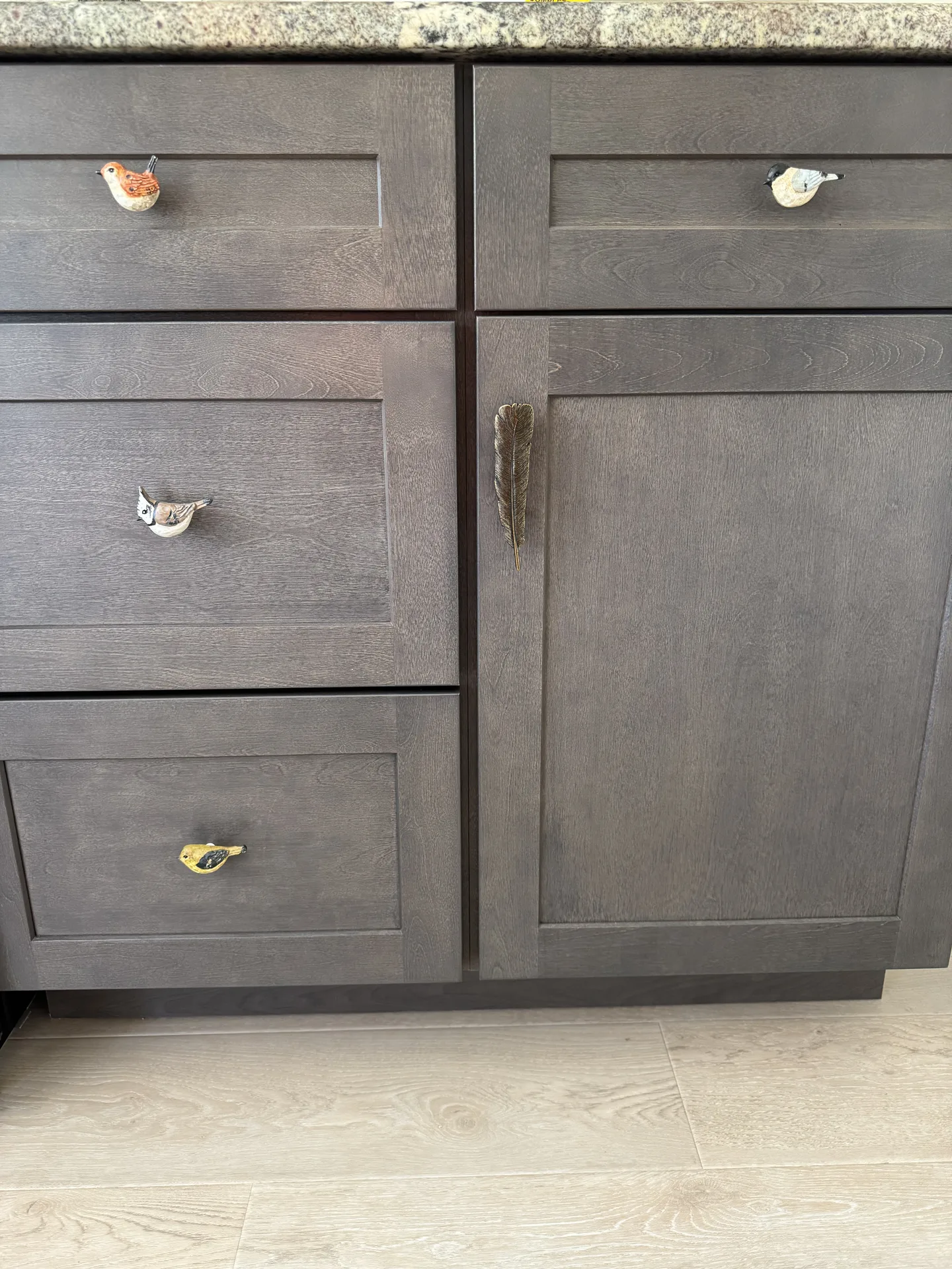 Finished gray shaker kitchen