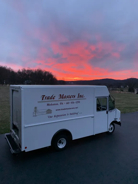 Trade Masters truck at sunset