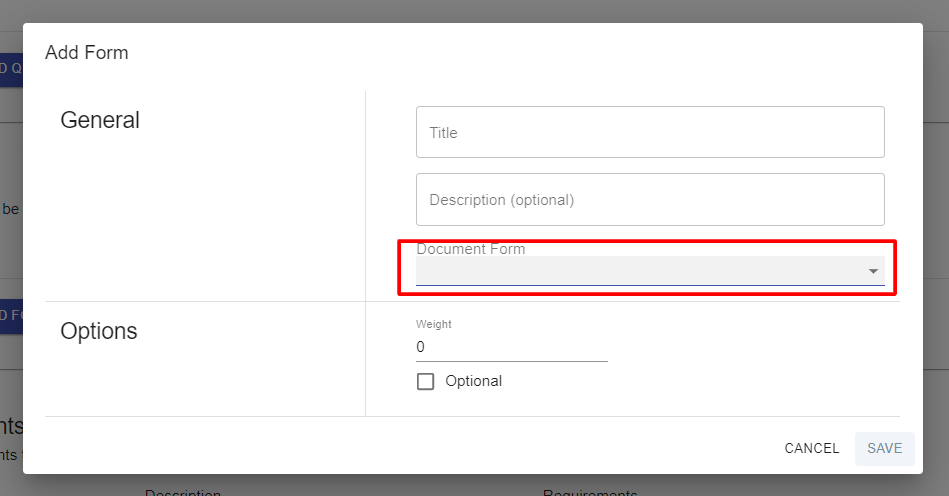 Add/Edit Forms