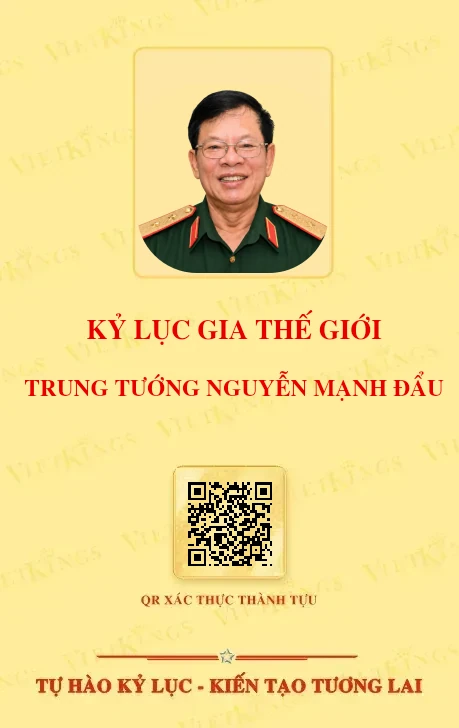 Mặt sau thẻ TRUNG TƯỚNG NGUYỄN MẠNH ĐẨU