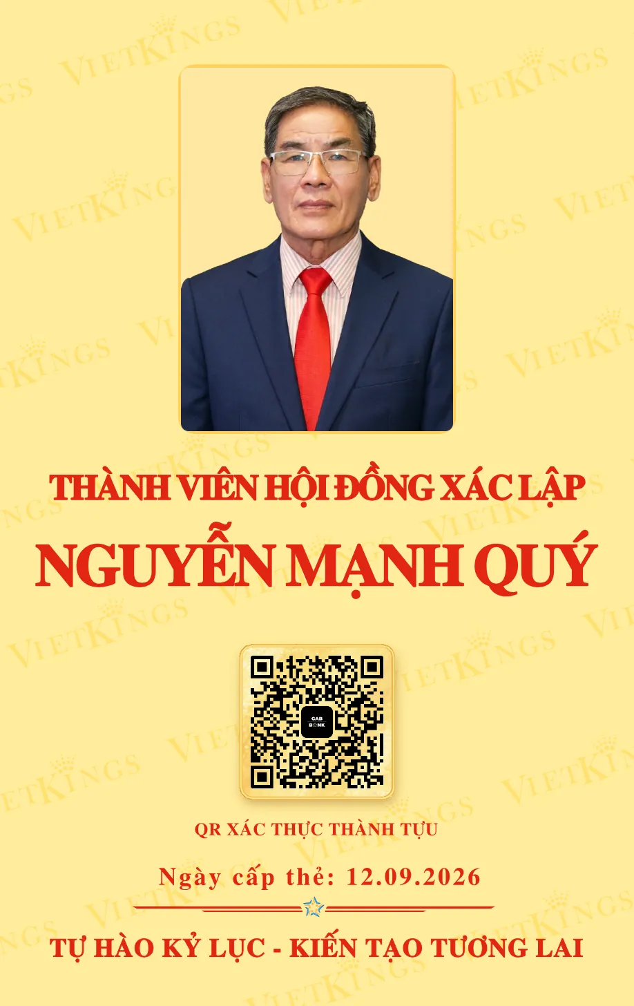 Mặt sau thẻ NGUYỄN MẠNH QUÝ