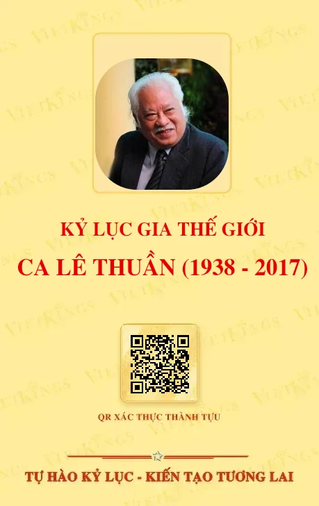 Mặt sau thẻ CA LÊ THUẦN (1938 - 2017)
