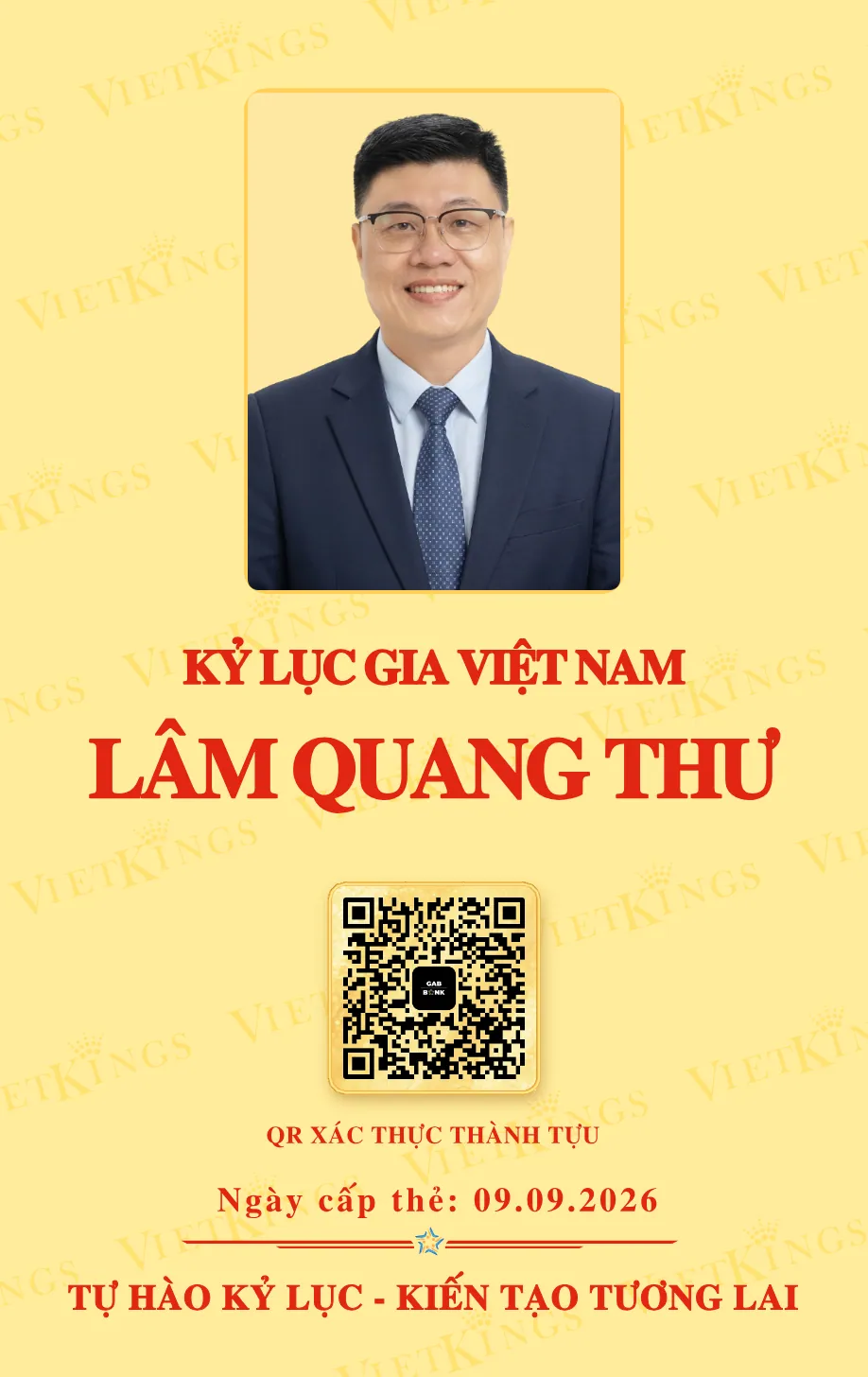 Mặt sau thẻ LÂM QUANG THƯ