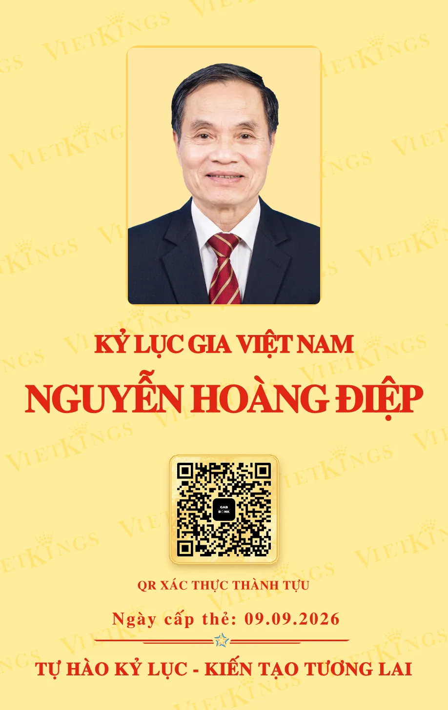 Mặt sau thẻ TS. NGUYỄN HOÀNG ĐIỆP