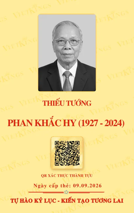 Mặt sau thẻ PHAN KHẮC HY (1927 - 2024)