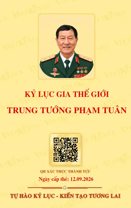 Mặt sau thẻ TRUNG TƯỚNG PHẠM TUÂN