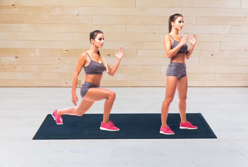 Lunge Jump is one of Skiing Exercises