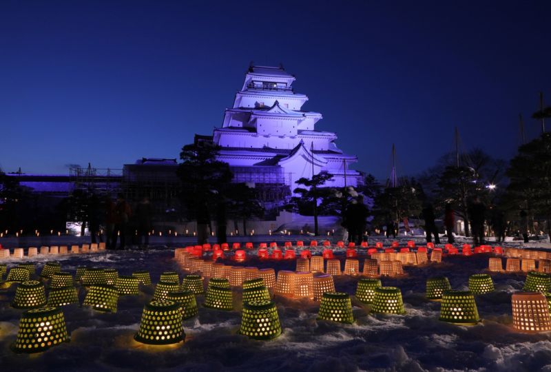 Aizu Erosoku Matsuri (Aizu Painted Candle Festival)