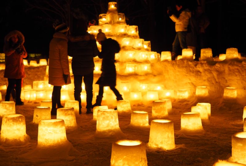 Lễ hội mùa đông Nhật Bản Jozankei Snow Lantern Festival