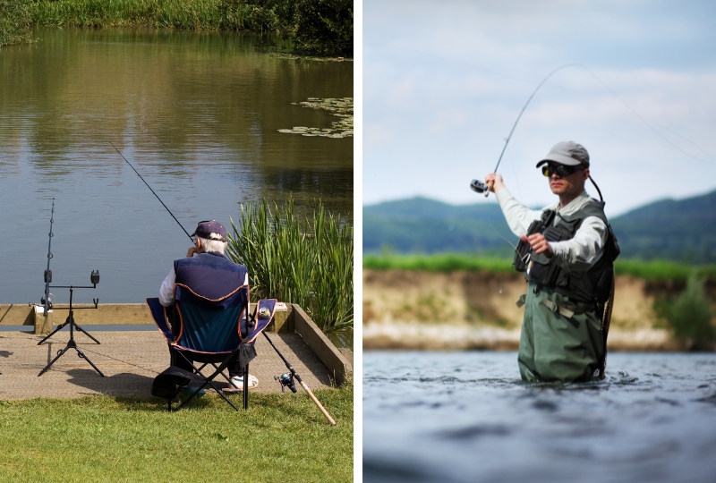 How is fly fishing different from traditional fishing?