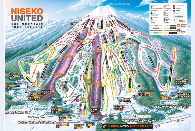 Niseko ski map