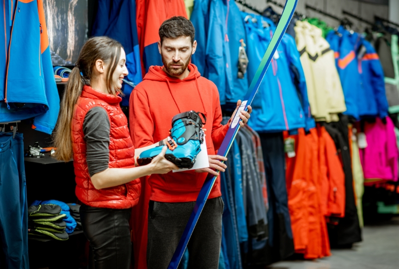 Choose a ski equipment rental shop in Niseko