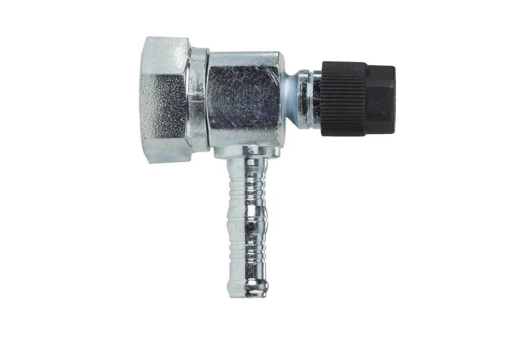 Концевик 90° BURGACLIP для компрессора с клапаном R134 с внутренней резьбой UNF, сталь, тип 54735