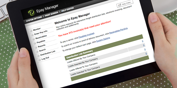 CARRIER – Epay Manager