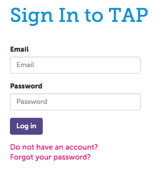 TAP Sign in