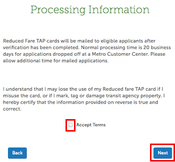 TAP Processing