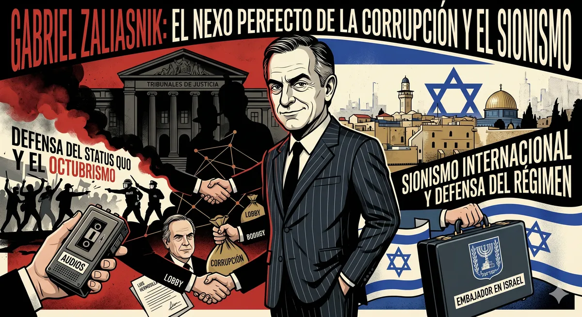 Gabriel Zaliasnik: El hilo conductor entre el tráfico de influencias, la impunidad y el sionismo de Estado