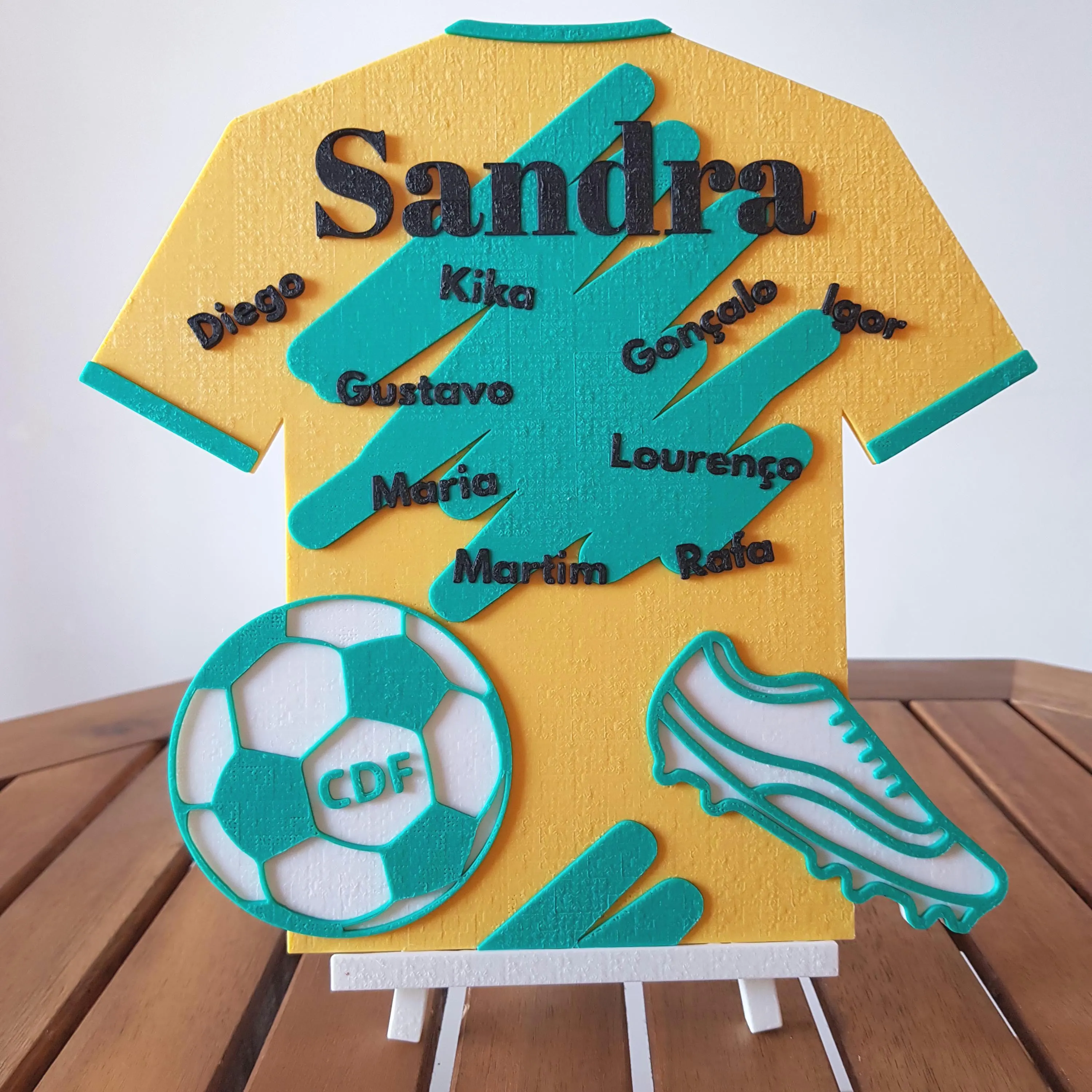 Camisa de Futebol Personalizada Presente de Fim de Temporada para Técnico