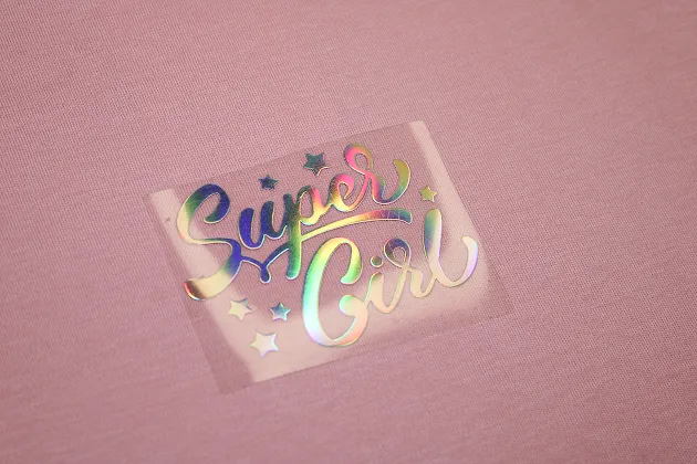 Аппликация из пленки и глитера