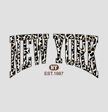 Термоналіпка "New York" леопардовий 19*10 см