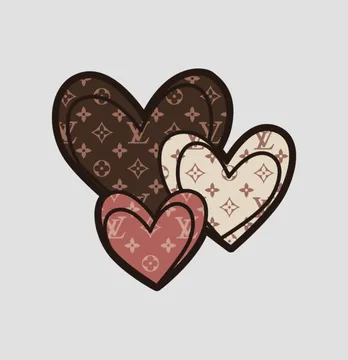 Термоаплікація "Серце LV" 12 см