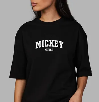 Термоаплікація "Mickey напис" 15*6 см білого кольру