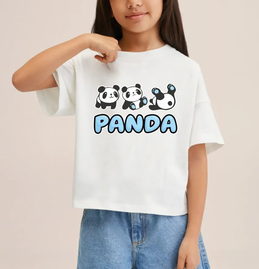 Термоналіпка "Panda" 14,5*9 см блакитний напис-1