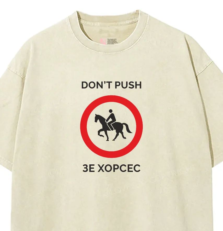 Термоналіпка "Don't Push зе хорсес" 19*27,5 см-1