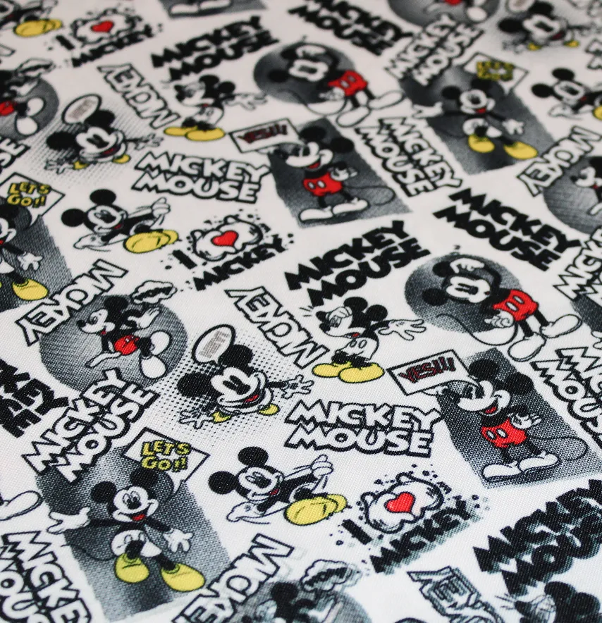 Тканина габардин "Mickey Mouse" ширина 150 см (250г/м2) 100% poliester -2
