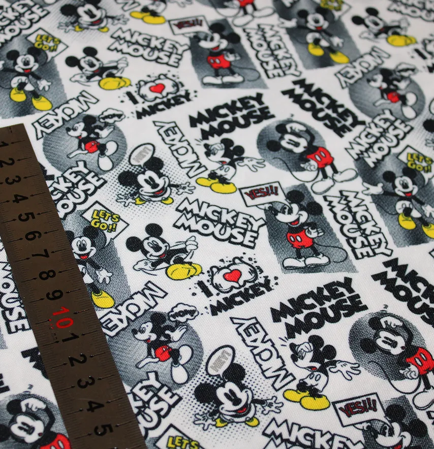 Тканина габардин "Mickey Mouse" ширина 150 см (250г/м2) 100% poliester -4