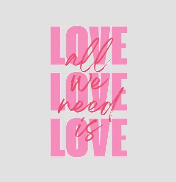 Термоналіпка "All we need is love" 10,5*19 см