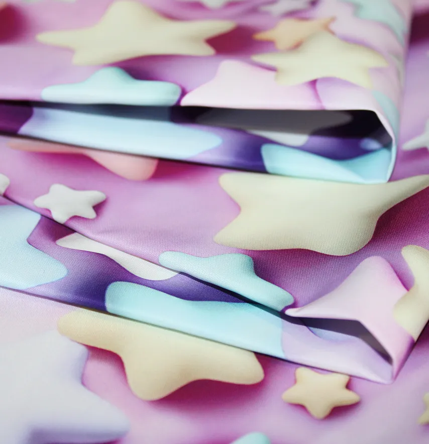 Тканина плащівка "Канада - Зірочки 3D" ширина 150 см (110г/м2) 100% poliester -2