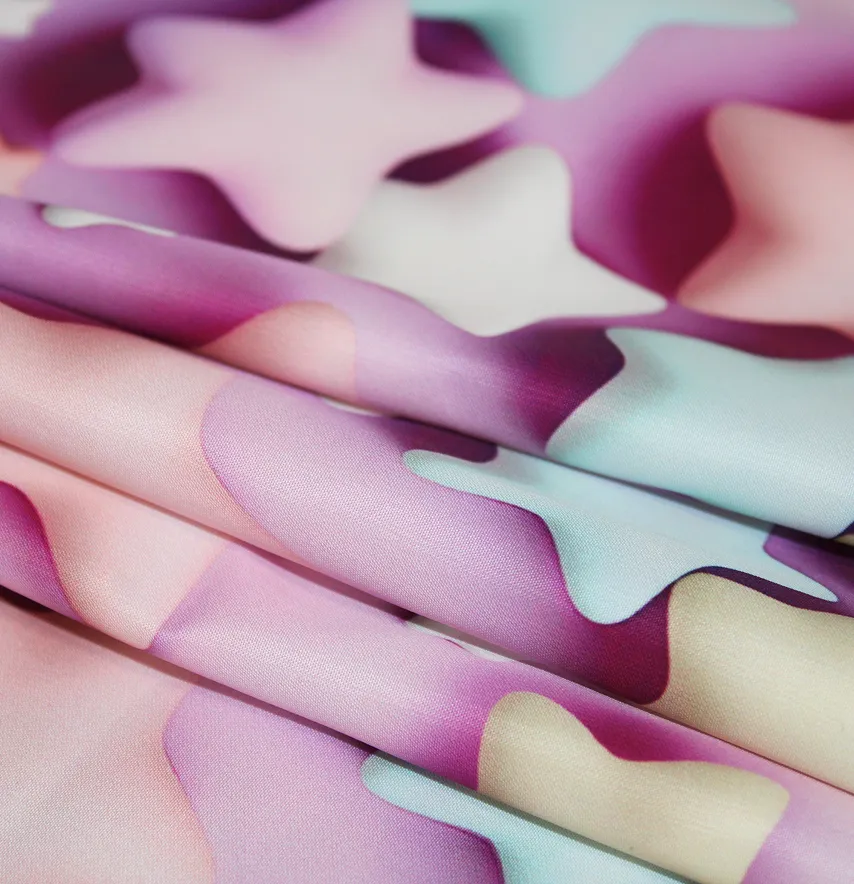 Тканина плащівка "Канада - Зірочки 3D" ширина 150 см (110г/м2) 100% poliester -4