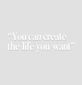 Термоналіпка "You can create" 19*5,5 см білого кольору