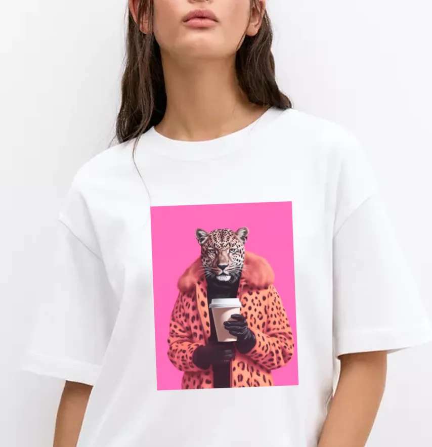 Термоналіпка "Леопард на рожевому" 22*29 см-1