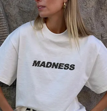 Термоаплікація "Madness" 18*2,5 см чорного кольору