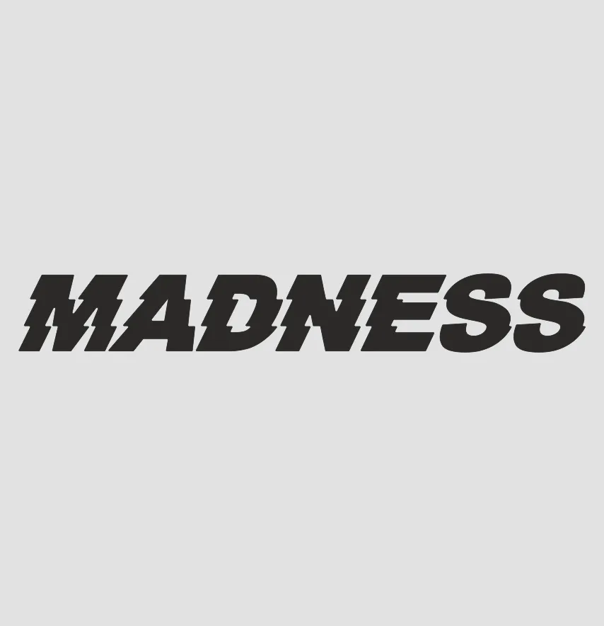 Термоналіпка "Madness" 18*2,5 см чорного кольору-1
