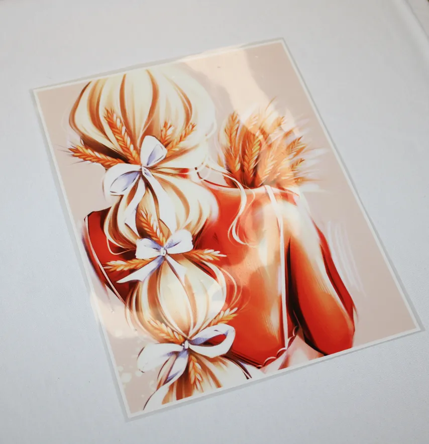 Термоналіпка "Дівчина з колосками" 19*24 см-2