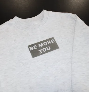 Термоаплікація з плівки "Be more you" 10*5 см 