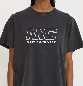 Термоналіпка "NYC new york city" 19*9 см білого кольору