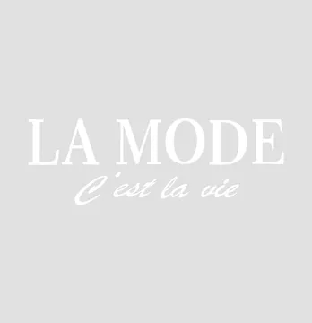 Термоналіпка "La mode c'est la vie" 18*6 см білого кольору