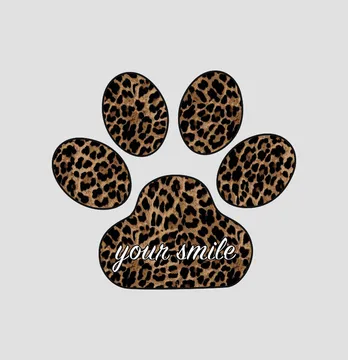Термоналіпка "Леопардова лапка" your smile 17*19,5 см