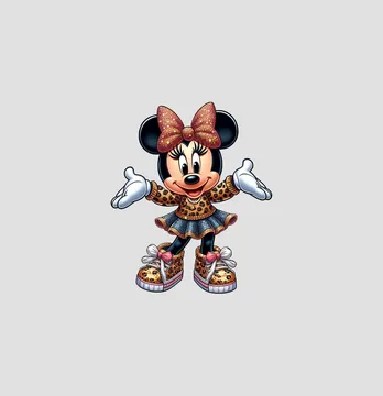 Термоналіпка "Мінні леопардові кеди" 4*5 см