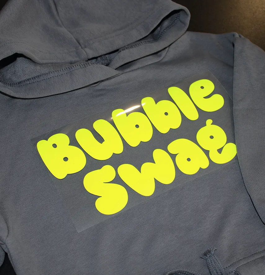 Термоаплікація об'ємна пуф "Bubble swag" 24*12 см лимонного кольору-1