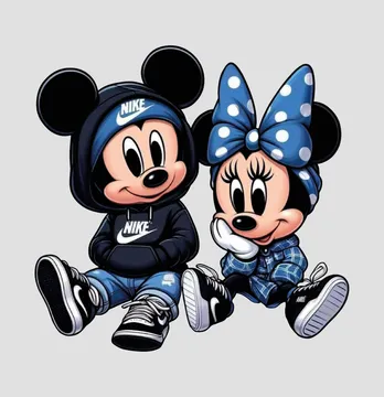 Термоаплікація "MickeyMinnie" 19*18,5 см