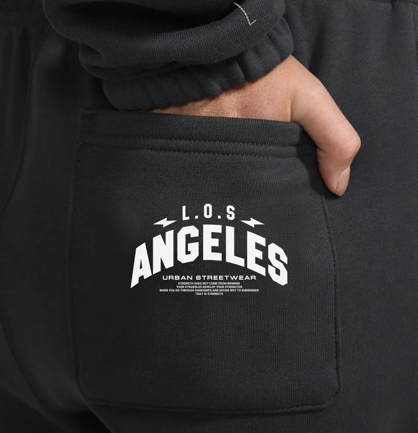 Термоналіпка "Los Angeles" urban 6*3 см білого кольору-1