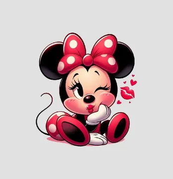 Термоаплікація "Minnie поцілунок" 19*21 см