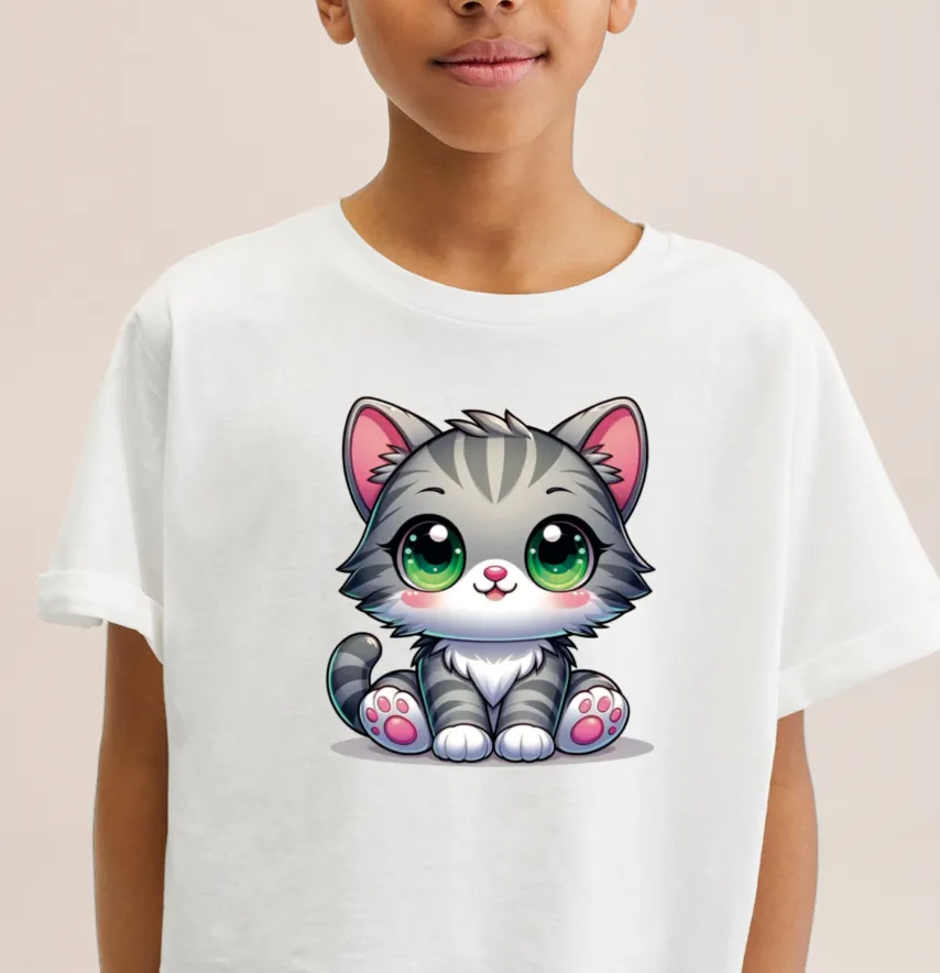 Термоналіпка "Сірий котик" 19*17 см-1