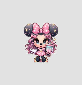 Термоналіпка "Мишка в рожевому" 5,2*6 см